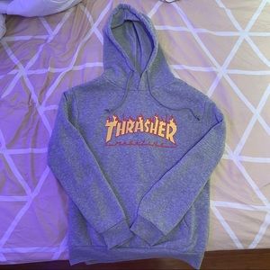 Grey thrasher hoodie
